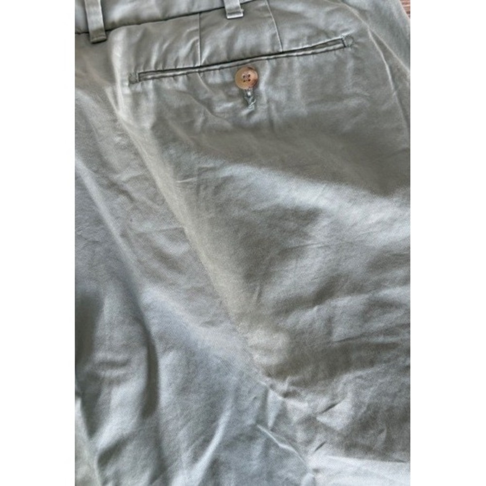 Polo Ralph Lauren Mens Sage Green Cotton Chino Shorts Size 38 Flat Front Classic - Picture 6 of 7